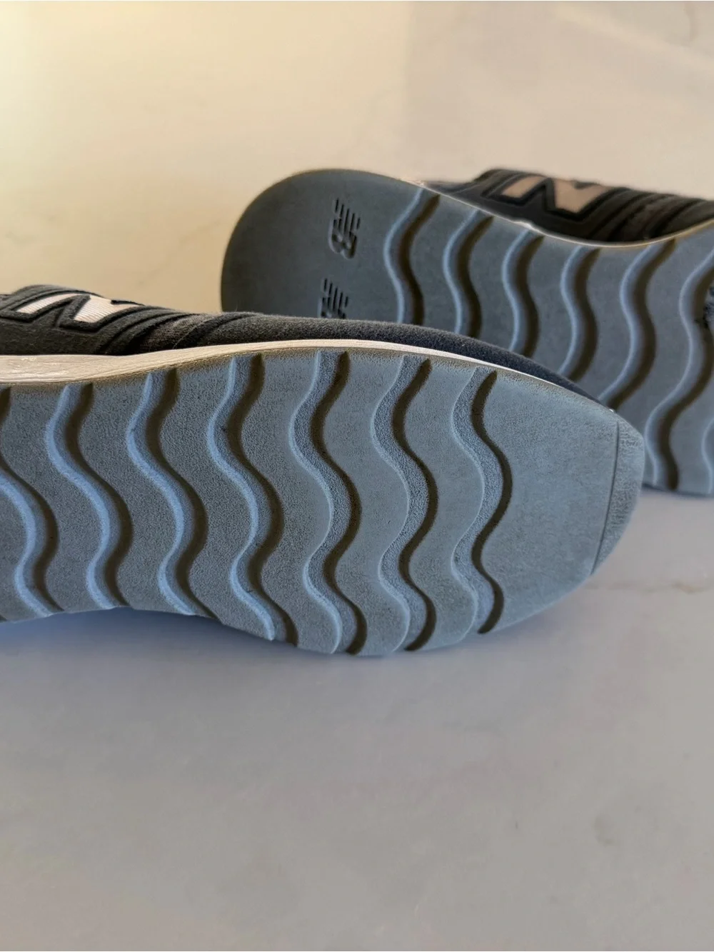 New Balance Women's Charcoal Gray and White Lightweight Sneakers